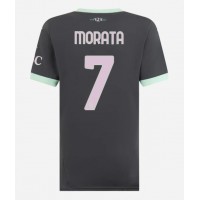 AC Milan Alvaro Morata #7 Tretí Ženy futbalový dres 2024-25 Krátky Rukáv